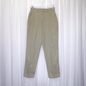 Orvis Khaki Pants Women's size 6 Petite Tan Straight High Rise Cotton Outdoors